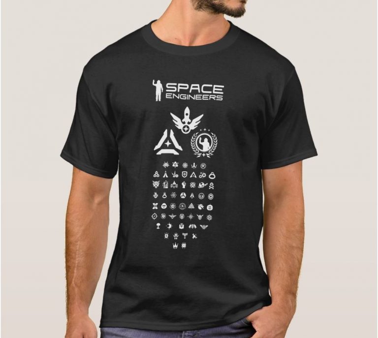 Space Engineers black men's t-shirt - Factions