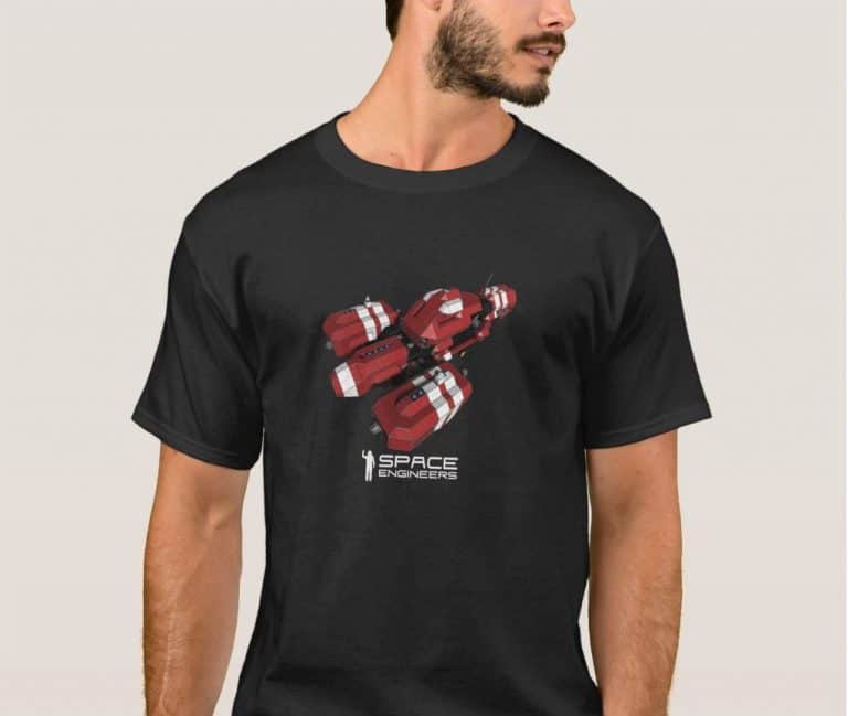 Space Engineers Red ship t-shirt